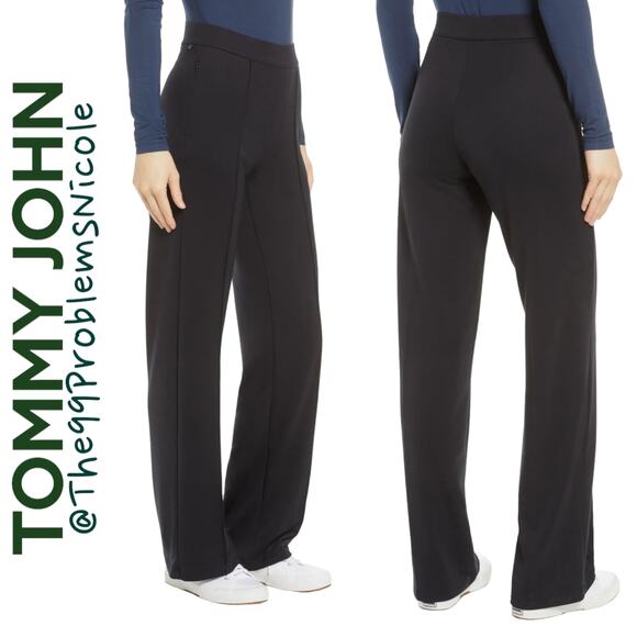 Tommy John The Go Anywhere Pintuck Wide Leg Pants - Picture 1 of 7